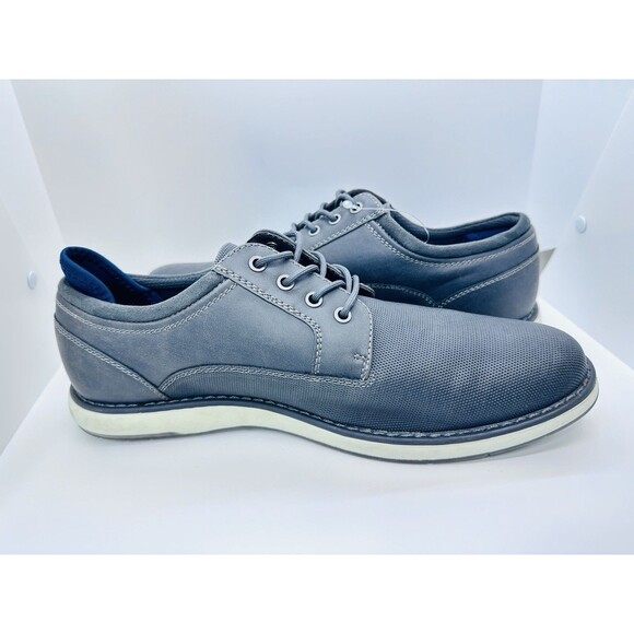 Aldo Oxfords Men's Size 9 Dark Gray Round Toe Casual Shoelace up new w/o box - Picture 7 of 8